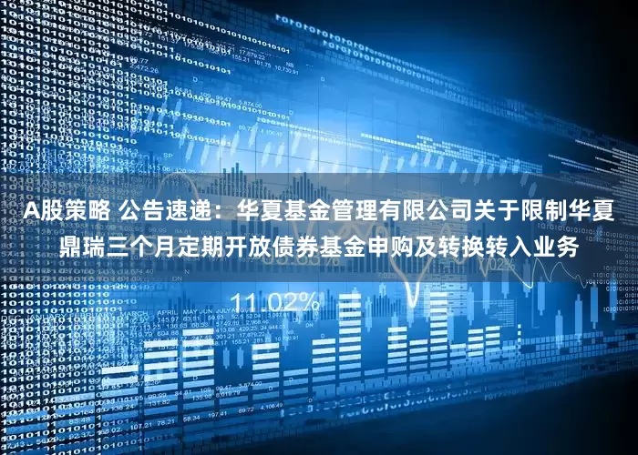 A股策略 公告速递：华夏基金管理有限公司关于限制华夏鼎瑞三个月定期开放债券基金申购及转换转入业务